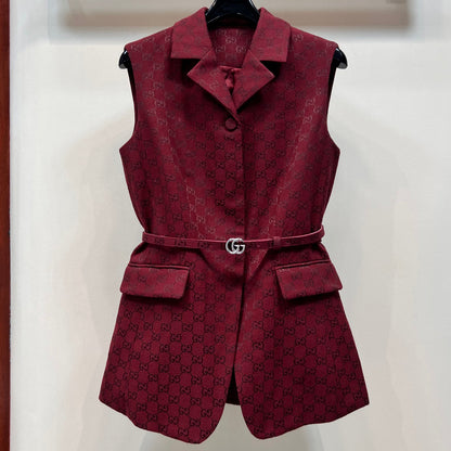 G Classic Floral Suit Vest Jacket 102509209