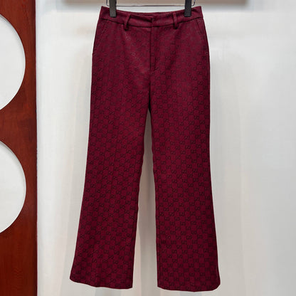 G Classic Floral Print Dress Pants 102509206