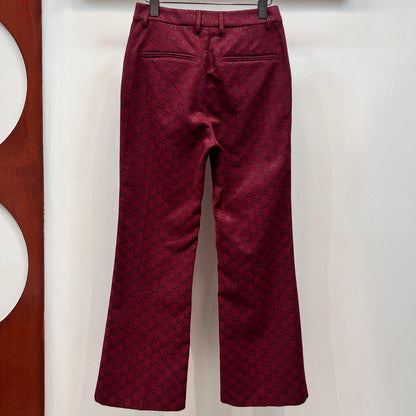 G Classic Floral Print Dress Pants 102509206