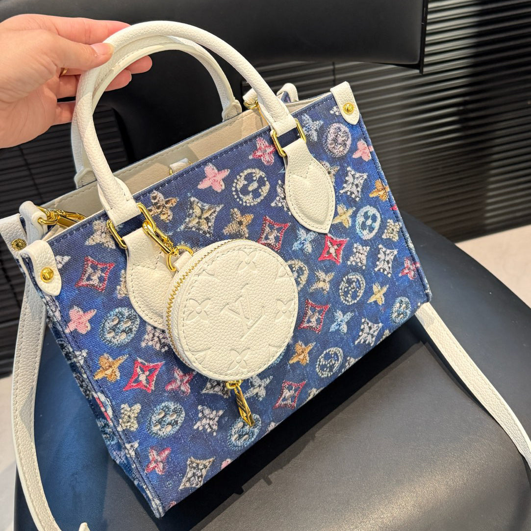 L denim tote bag—versatile and functional 1025092213