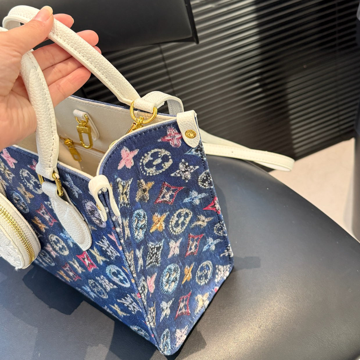 L denim tote bag—versatile and functional 1025092213