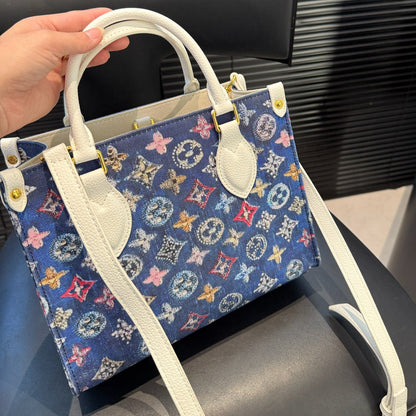 L denim tote bag—versatile and functional 1025092213