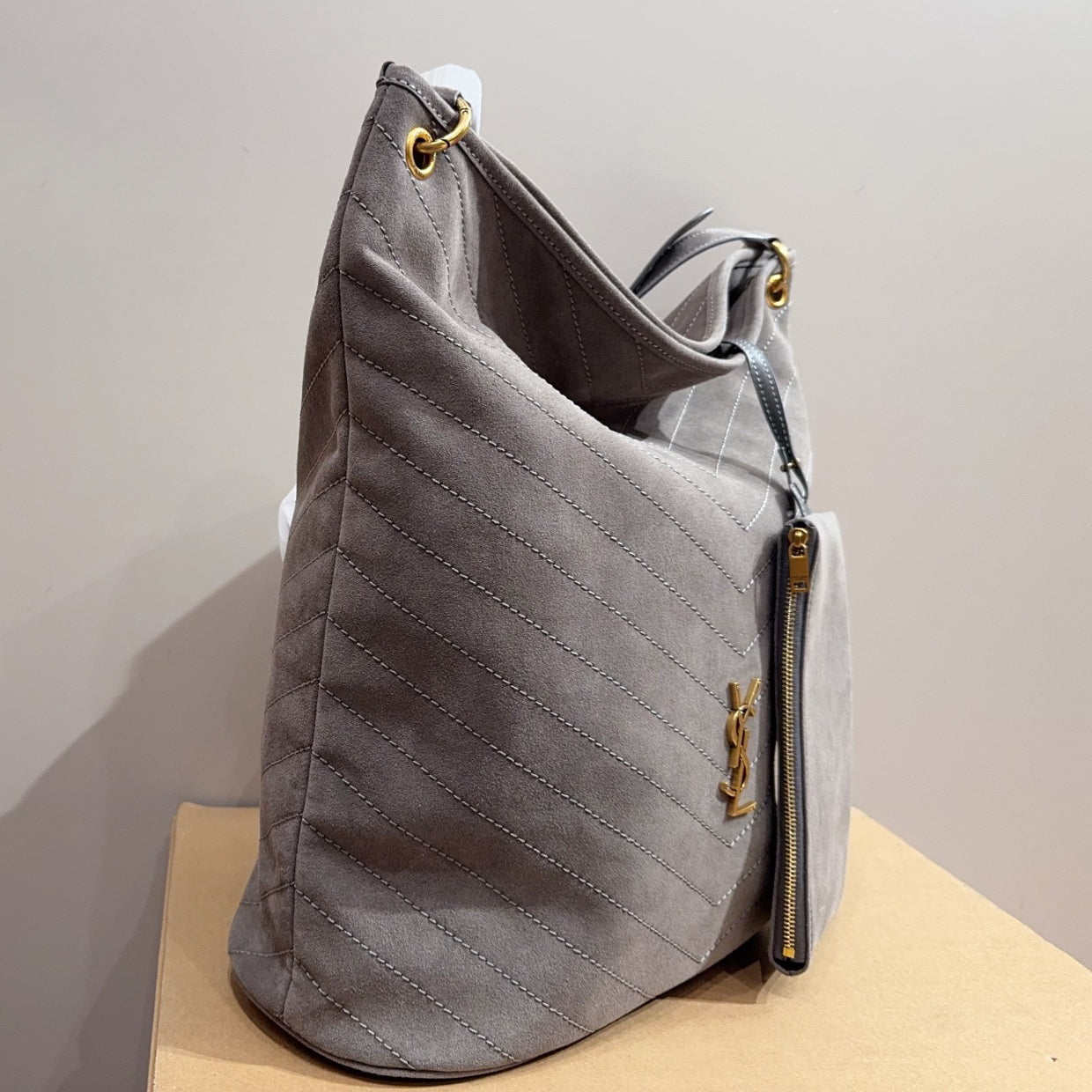 YS Suede Niki Bucket Bag 1025092405