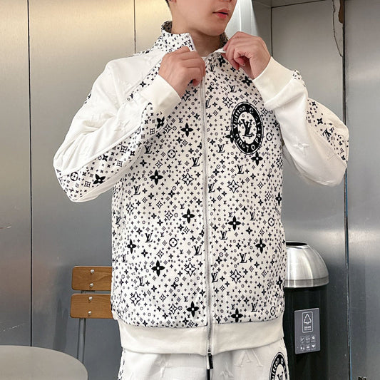 Fashionable Zipper Cardigan Set 1025092406