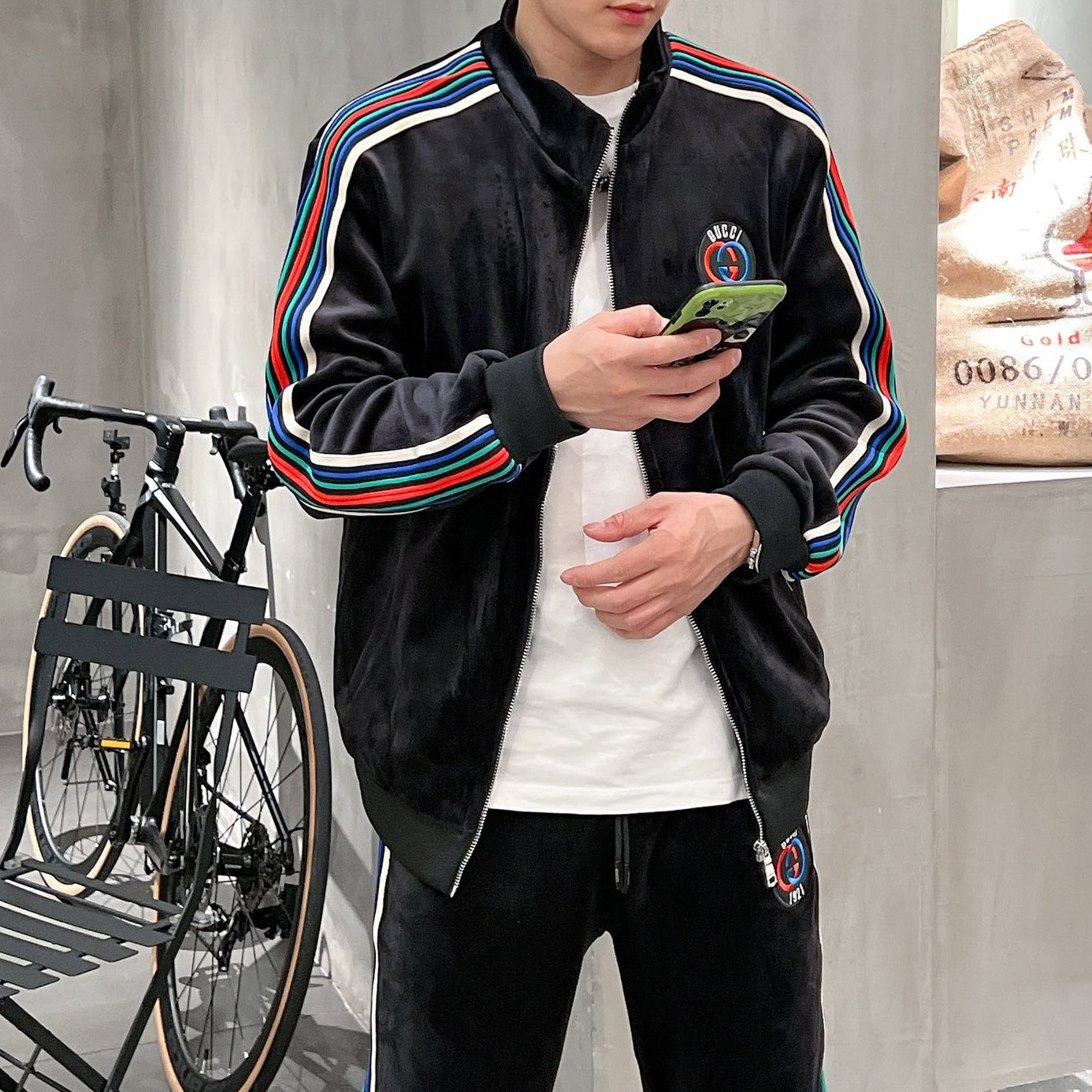 Fashion Zipper Cardigan Set 1025092410