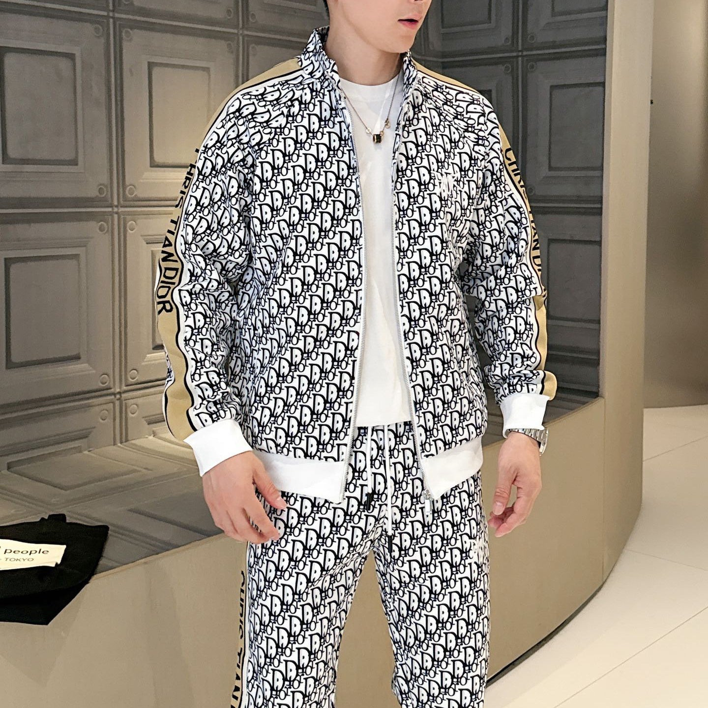 Fashion Zipper Cardigan Set 1025092413