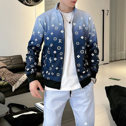 Fashionable Zipper Cardigan Set 1025092408