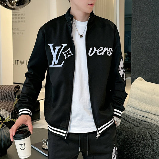 Fashionable Zipper Cardigan Set 1025092407